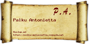 Palku Antonietta névjegykártya